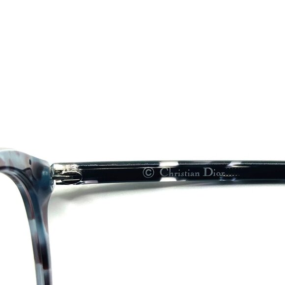 NEW CHRISTIAN DIOR MONTAIGNE 41 2B4 Blue Havana Eyeglasses 52mm 19 145 - Picture 7 of 8